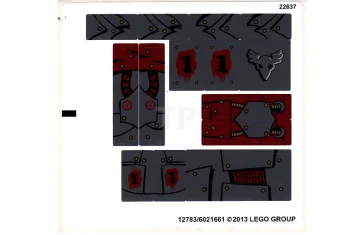 LEGO Sticker for Set 70012