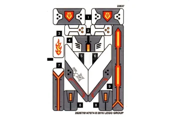 LEGO Sticker for Set 70327