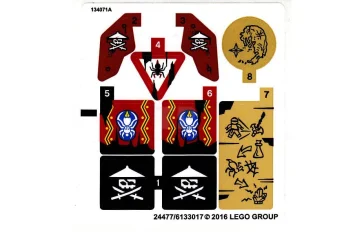 LEGO Sticker for Set 70604 (North American Version)
