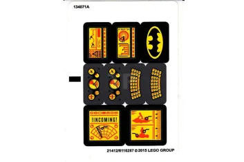 LEGO Sticker for Set 76034 (North American Version)