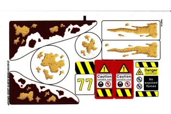 LEGO Sticker for Set 76037 (Solid Color Version)