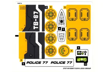 LEGO Sticker for Set 76059 (North American Version)