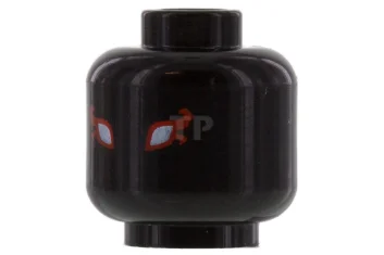 LEGO Hoofd Minifiguur met buitenaards wezen en vlammenpatroon