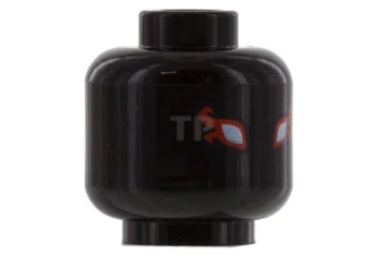 LEGO Hoofd Minifiguur met buitenaards wezen en vlammenpatroon