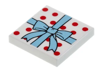 LEGO Piastrelle 2 x 2 con motivo a pacchetto regalo