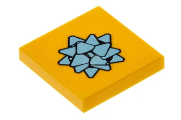 LEGO Tile 2 x 2 with Gift Bow Pattern