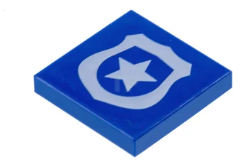 LEGO Tile 2 x 2 with Police Badge Pattern