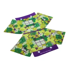 LEGO Cloth Tent, Friends Jungle Leaves with Dark Purple Trim Pattern