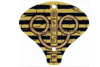 LEGO Plastic Cobra Hood with Hieroglyphs Pattern