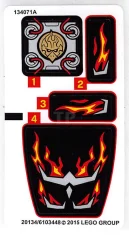 LEGO Autocollant pour l'ensemble 70222