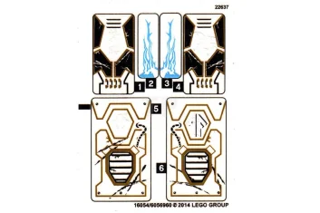 LEGO Sticker voor set 70723