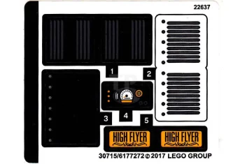 LEGO Sticker for Set 70911 