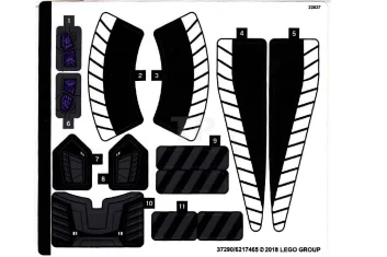 LEGO Sticker for Set 76100 