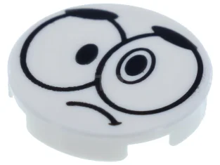 LEGO Tile 2 x 2 Round with Bottom O and Face…