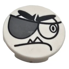 LEGO Tile 2 x 2 Round with Bottom O and Face…