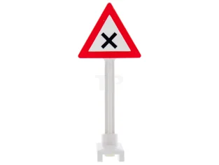 LEGO Road Sign, Take care! Dangerous Intersection