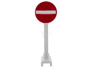 LEGO Road Sign, No Entry