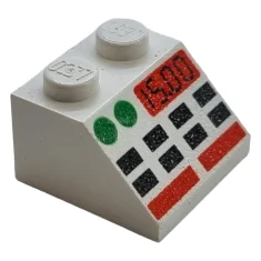 LEGO Pendenza 2 x 2 - 45° con pulsanti e schema…