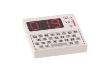 LEGO Tile 2 x 2 with Keyboard Pattern