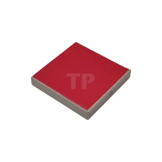 LEGO Tile 2 x 2 with Scala Red Top Pattern