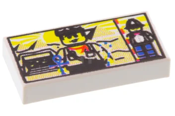 LEGO Piastrelle 1 x 2 con motivo Minifig e Piramidi