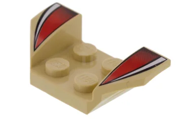 LEGO Vehicle, Mudguard 2 x 4 with Flared Wings and Stripes…