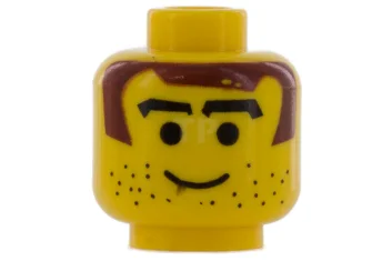 LEGO Tête de figurine avec motif de barbe