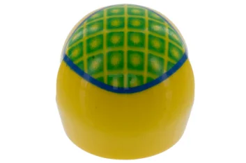 LEGO Minifig, Headgear Full-face Helmet with Ferrari Pattern (F. Massa)