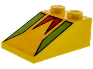 LEGO Slope 3 x 2 - 33° with Pennant Pattern