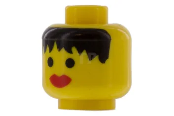 LEGO Head Minifig with Messy Hair Pattern