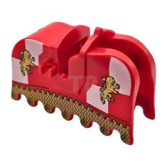 LEGO Bardes pour chevaux, bordures à volants avec lions dorés et…