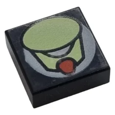 LEGO Fliese 1 x 1 mit ovalem Muster