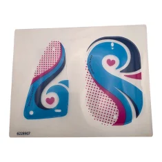 LEGO Plastic Sails with Swirls, Dots, and Hearts Pattern (Sheet of…