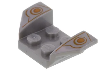 LEGO Vehicle, Mudguard 2 x 4 with Flared Wings and Dots-Lines…