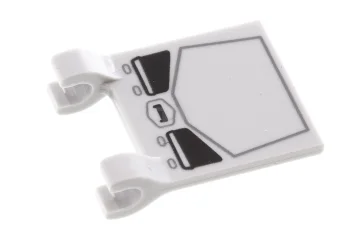 LEGO Bandiera 2 x 2 quadrata con motivo SW MINI AT-ST