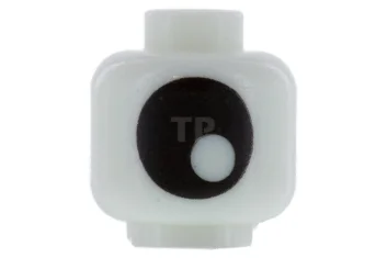LEGO Tête de figurine avec grand motif d'œil et de pupille.
