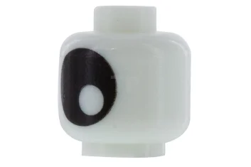LEGO Tête de figurine avec grand motif d'œil et de pupille.