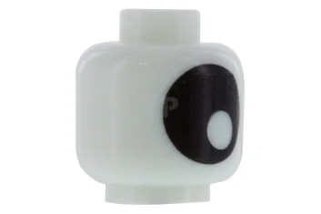 LEGO Tête de figurine avec grand motif d'œil et de pupille.