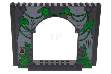 LEGO Panel 4 x 16 x 10 con arco y dibujo…
