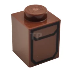 LEGO Brick 1 x 1 with Pocket Pattern