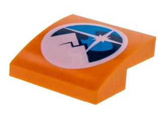 LEGO Pendenza 2 x 2 x 2/3 curvo con motivo artico…