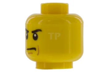 LEGO Head Minifig with Angry Eyebrows Pattern