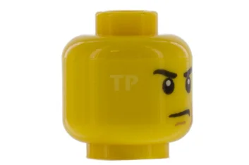 LEGO Head Minifig with Angry Eyebrows Pattern