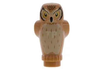 LEGO Owl, Angular Features with Feathers Pattern