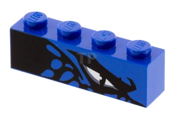 LEGO Brick 1 x 4 with Dragon Eye Right Pattern