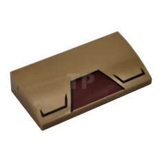 LEGO Slope Curved 2 x 4 x 2/3 with Angled Lines…