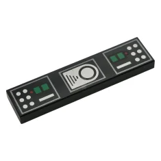 LEGO Tile 1 x 4 with Control Panels Pattern (Darth Vader…