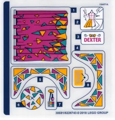 LEGO Adesivo per il set 41344 - Foglio 1