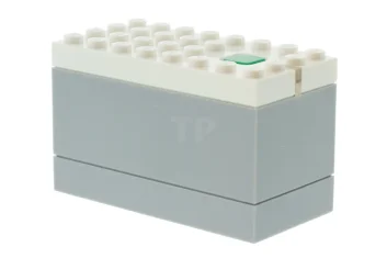 LEGO Elektrischer 9V-Batterie Box Powered Up Bluetooth HUB mit leicht bläulich-grauer…