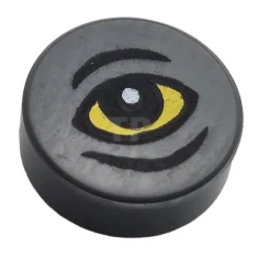 LEGO Fliese 1 x 1 Rund mit Augenmuster (Erumpent)